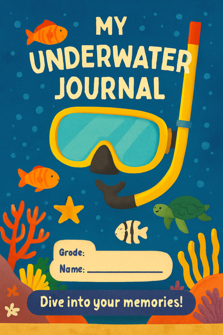 My Underwater Journey – Ocean Explorer Notebook Cover Format PDF