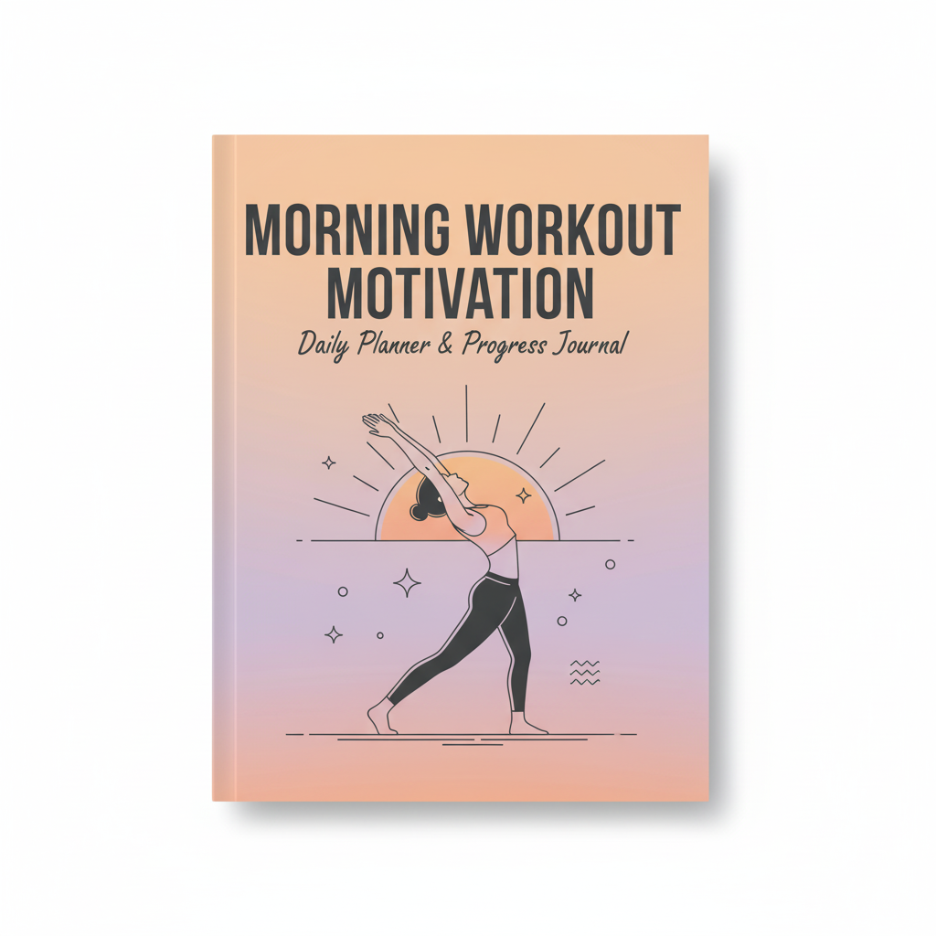Morning Workout Motivation - Daily Fitness Planner & Progress Journal
